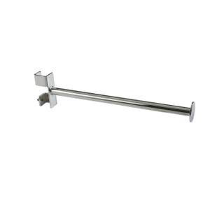 12" Long Round Tube Clam-On Display Arm For 1 " Square Tubing Clothing Racks 12" Long Round Tube Clam-On Display Arm For 1 " Square Tubing Clothing Racks