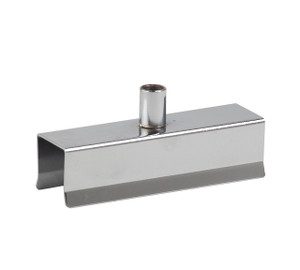 Spring Clamp for 1" Square Tubing w/ 3/8" Threaded Receiver | Chrome Spring Clamp for 1" Square Tubing w/ 3/8" Threaded Receiver | Chrome