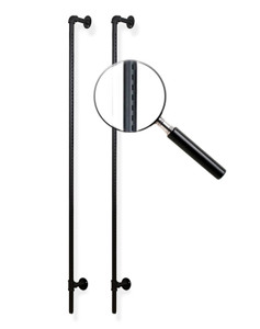 Pipeline Outrigger Display, Wall Uprights MATT BLACK Pipeline Outrigger Display, Wall Uprights MATT BLACK