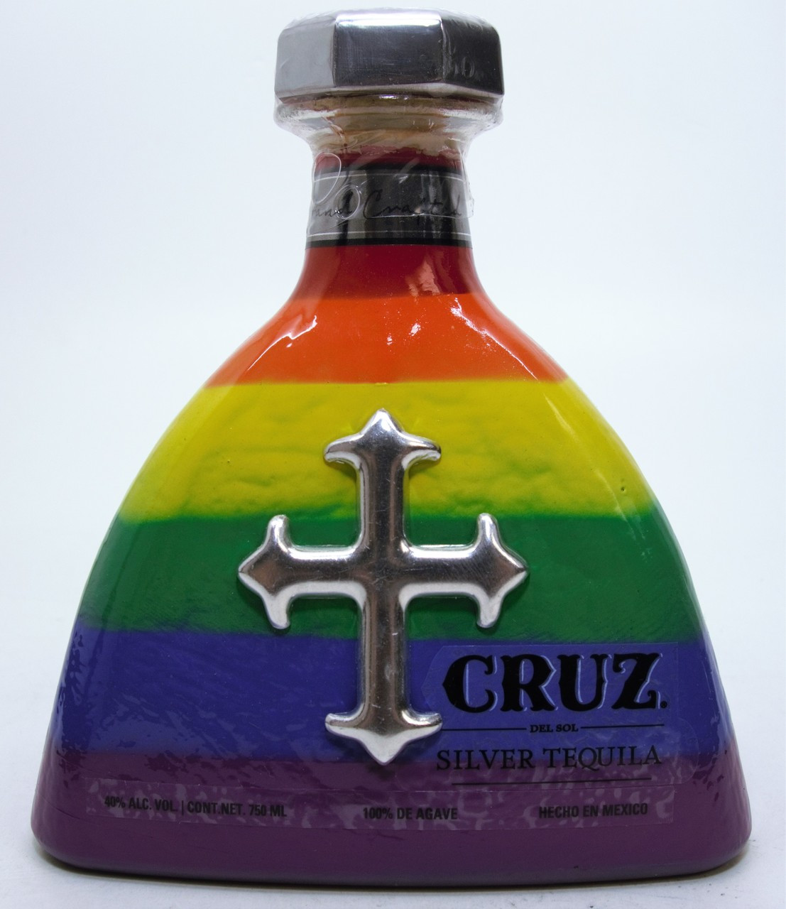 Tequil Color CRUZ SILVER TEQUILA (COLOR BOTTLE) - Old Town Tequila