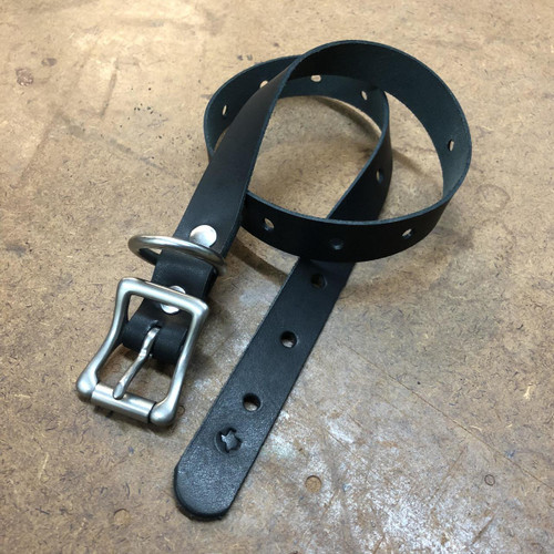 Simple Leather E-Collar Strap