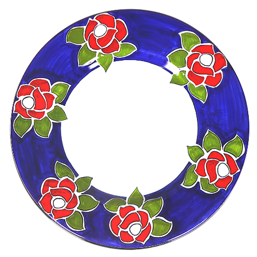 Roses Salad Plate Roses Salad Plate