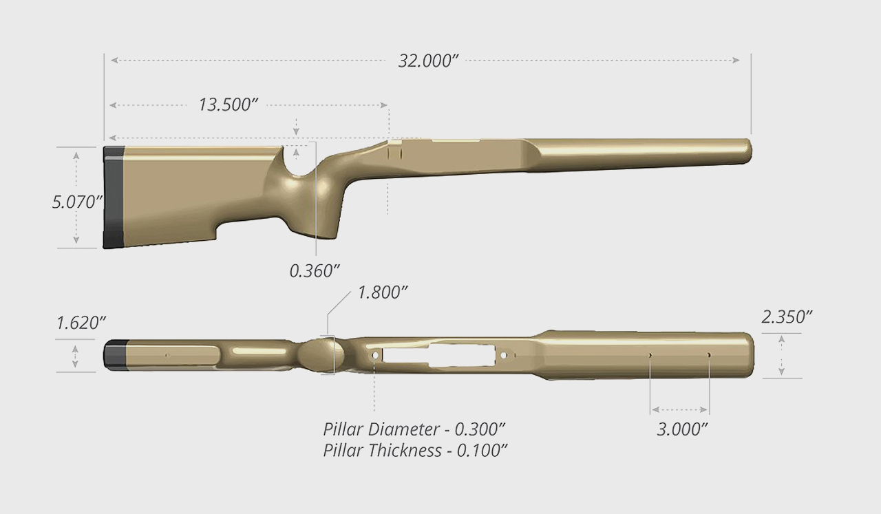 Remington 700 чертежи