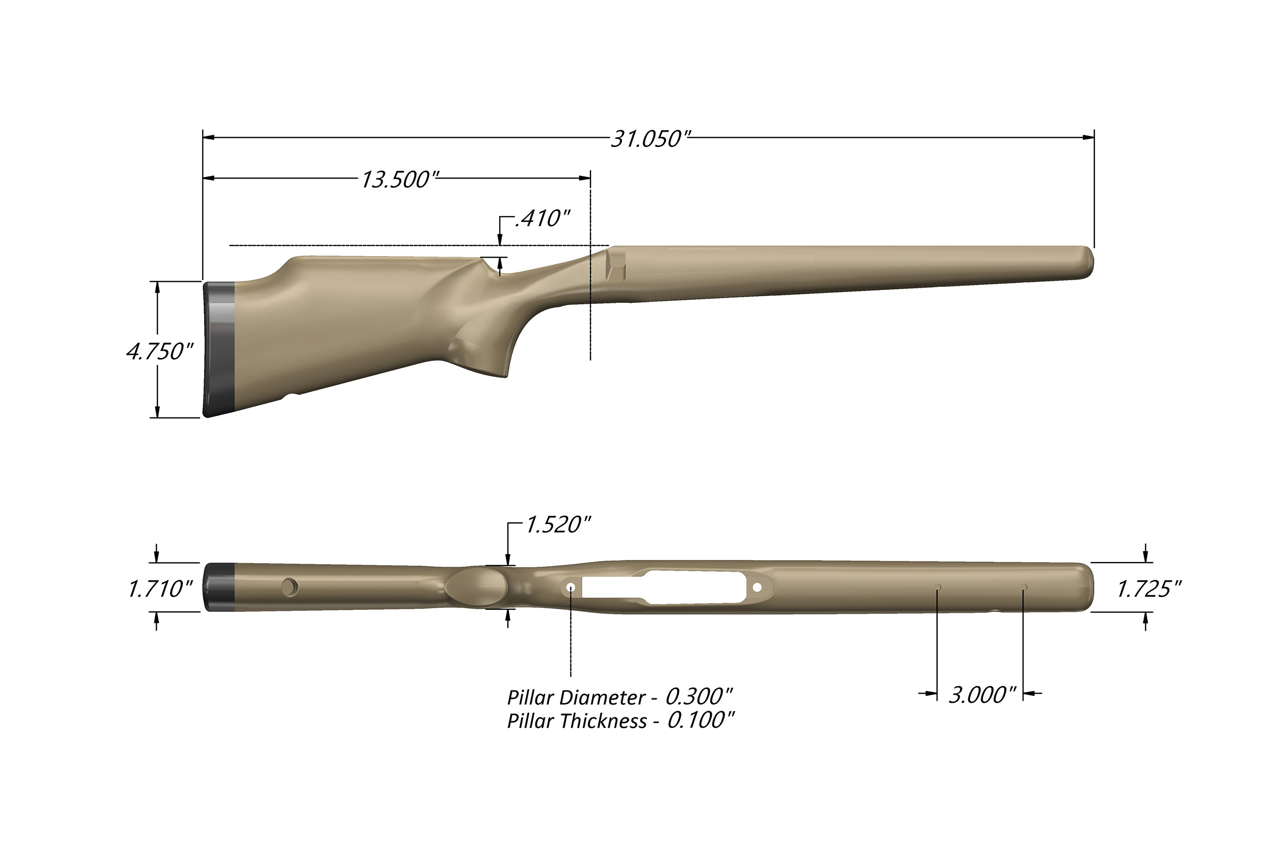 Remington 700 чертежи