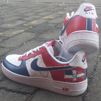 Dominican Custom Air Force Ones Sneakers Dominican Custom Air Force Ones Sneakers
