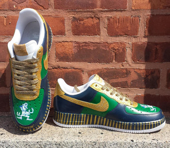 Fighting Irish Custom Painted AF1's Sneakers Pt 2 Fighting Irish Custom Painted AF1's Sneakers Pt 2