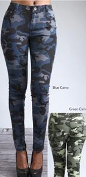 Ladies Blue Camo Jeans Ladies Blue Camo Jeans