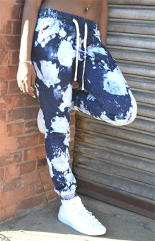 Acid Washed Ladies Indigo Jogger Jeans Acid Washed Ladies Indigo Jogger Jeans