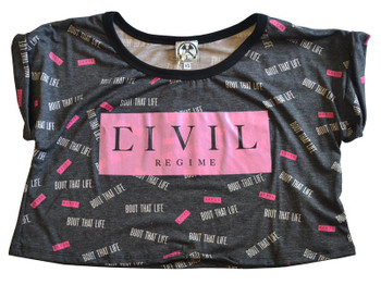 Civil Clothing Ladies Bout That Life Crop Top Civil Clothing Ladies Bout That Life Crop Top