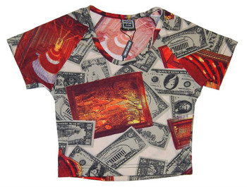 O' Sport Jeans Cash Money Graphic Crop Top O' Sport Jeans Cash Money Graphic Crop Top