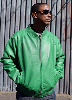 Lime Green Varsity Baseball Leather Jacket Lime Green Varsity Baseball Leather Jacket