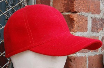 Red Fleece Baseball Cap Red Fleece Baseball Cap