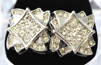Silver Spiked Studded Earrings Silver Spiked Studded Earrings
