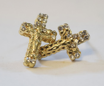 Gold Jesus Cross Studs Gold Jesus Cross Studs