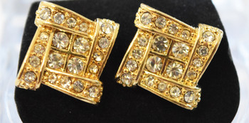 Gold Cubed Stud Earrings Gold Cubed Stud Earrings