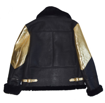 Black and Gold Sheepskin Jacket Black and Gold Sheepskin Jacket