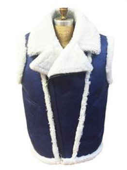Jakewood G Gator Blue Sheepskin Vest Jakewood G Gator Blue Sheepskin Vest