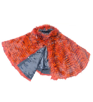 Red Hooded Fur Cape Red Hooded Fur Cape