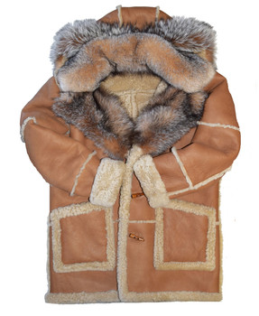 Tan Sheepskin Fur Collar Jacket Tan Sheepskin Fur Collar Jacket