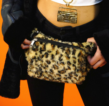 Leopard Print Faux Fur Waistbag Leopard Print Faux Fur Waistbag