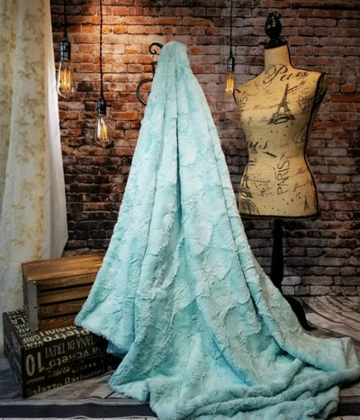 *MINK - Sea Glass: 50" x 60" Blanket *QS