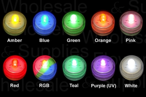 Box of 50 Acolyte Submersible Floralytes, Battery LED Submersible Underwater Tea Lights Wholesale Case of 50pcs Box of 50 Acolyte Submersible Floralytes, Battery LED Submersible Underwater Tea Lights Wholesale Case of 50pcs