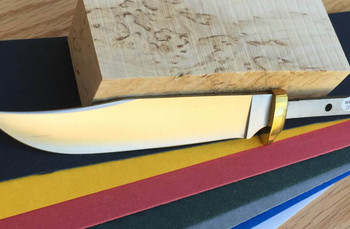 Clip Point Hunter Kit with Curly Birch Handle block Clip Point Hunter Kit with Curly Birch Handle block