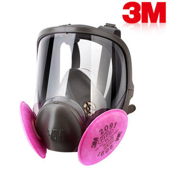 Showing filters fitted to a 3M 6900 respirator, a full-face dustmask suitable for knife making. This item is the pink filters ONLY, and not the respirator. Showing filters fitted to a 3M 6900 respirator, a full-face dustmask suitable for knife making. This item is the pink filters ONLY, and not the respirator.