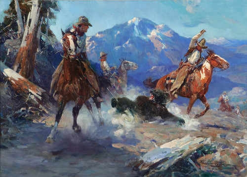 Dolazi sa Yuga - Page 9 Frank_Tenney_Johnson_-_Cowboys_roping_a_Bear_20x28_kro39l__01398.1486399016