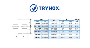 Trynox Sanitary 3A Welding Cross Trynox Sanitary 3A Welding Cross