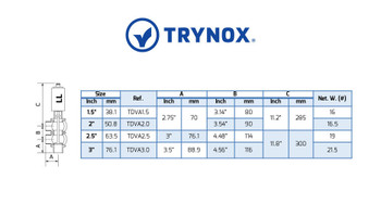 Trynox Sanitary Single Seat Divert Valve LL Trynox Sanitary Single Seat Divert Valve LL