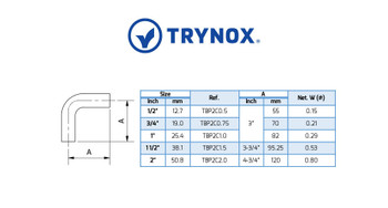 Trynox Sanitary BPE 90å¡ Welding Elbow Trynox Sanitary BPE 90å¡ Welding Elbow
