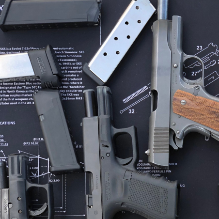 Gun Cleaning Bench Mat - Glock / 1911 - SFT2 Tactical