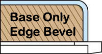 Base only ski edge bevel