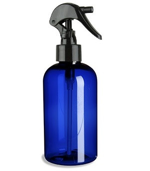 Download 8 oz Cobalt BLUE Plastic PET Boston Round Bottle w/ Black ... Yellowimages Mockups