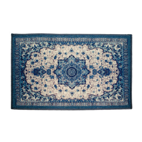 Kashi Home Floral Garden Egyptian Decor Accent Area Rug Floor Mat