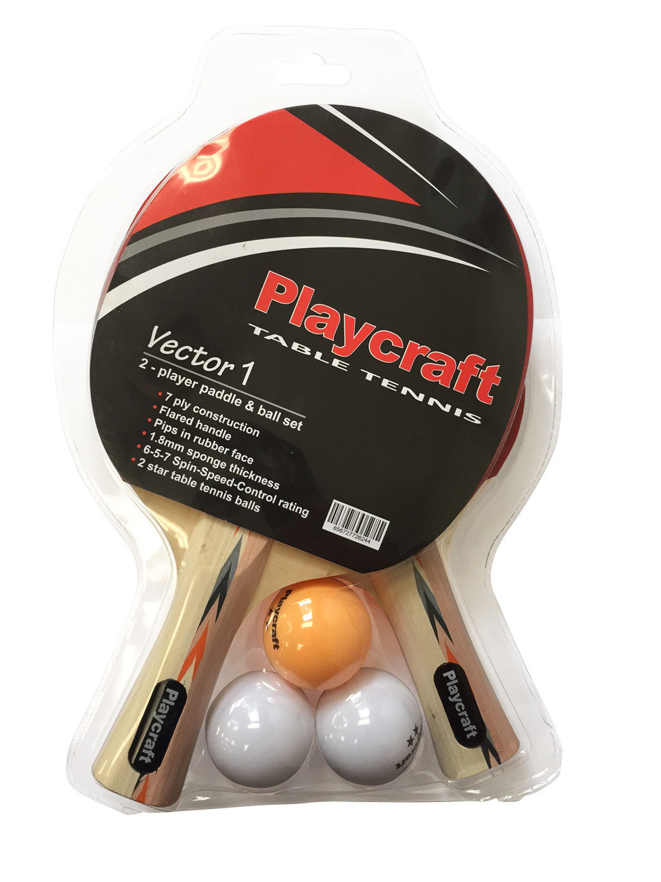 Playcraft Vector 1 2-Player Table Tennis Racket Set - Playcraft Playcraft Vector 1 2-Player Table Tennis Racket Set - Playcraft