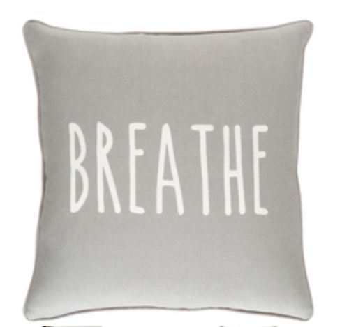 Light Gray Pillow with down insert. Light Gray Pillow with down insert.
