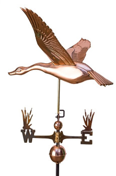 Flying Goose Weathervane With Cat Tail Directionals Flying Goose Weathervane With Cat Tail Directionals