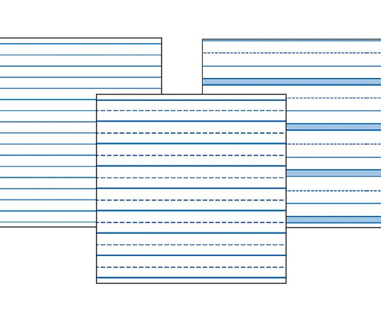 Printable lined paper with border picture