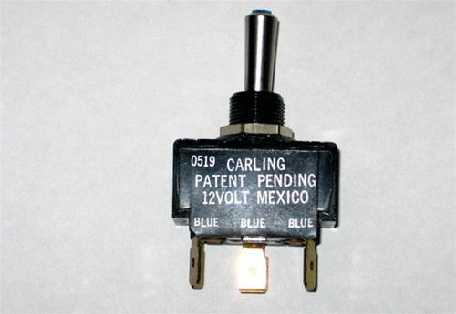 MasterCraft Toggle Switch Blue LED 3 Position 5 Prong MasterCraft Toggle Switch Blue LED 3 Position 5 Prong