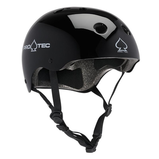 Pro Tec Classic Skate Gloss Black Helmet Pro Tec Classic Skate Gloss Black Helmet
