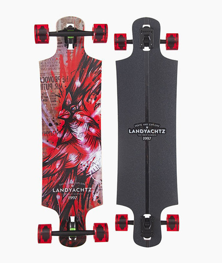 Landyachtz Drop Hammer Cardinal Drop Through 36" Longboard Complete Base The Longboard Store Landyachtz Drop Hammer Cardinal Drop Through 36" Longboard Complete Base The Longboard Store