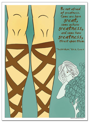 Lean and Hungry, Caesar Literary Poster
