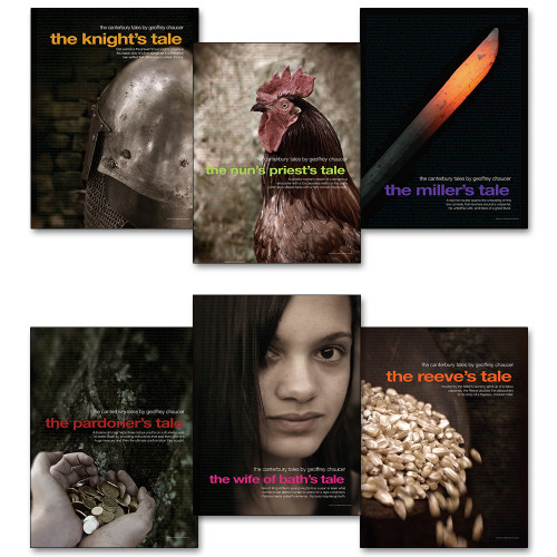 Canterbury Tales Literary Poster Set