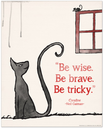 Be Brave Children's Literature Inspirational Quote Poster