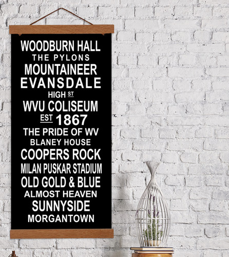 WVU Mountaineer Subway Sign. Fine Art Print