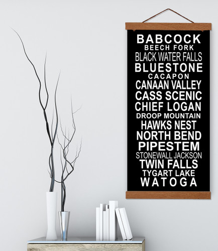 West Virginia State Park Subway Sign. Fine Art Print