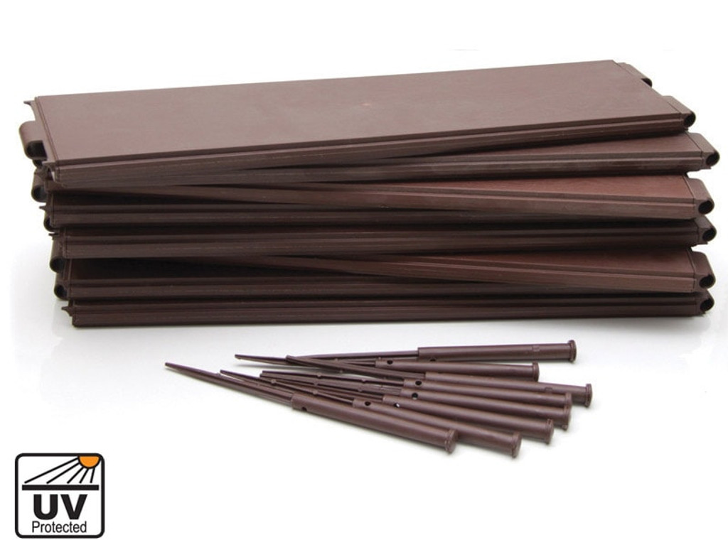 Durable plastic garden bed