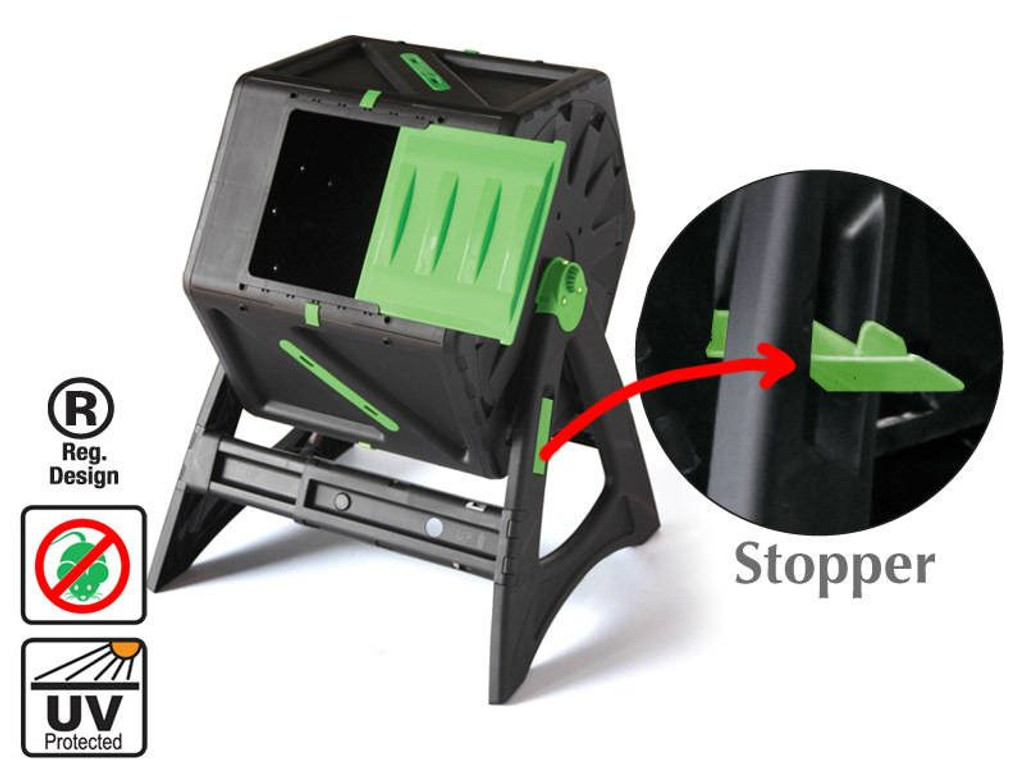 Self tumbling composter